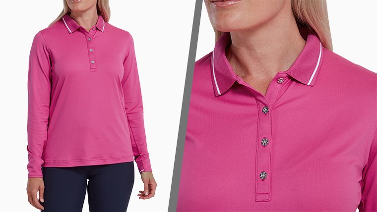 Thermolite long-sleeve polo shirt